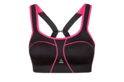 Pure Lime Padded Athletic Sportbeha Zwart/roze Dames