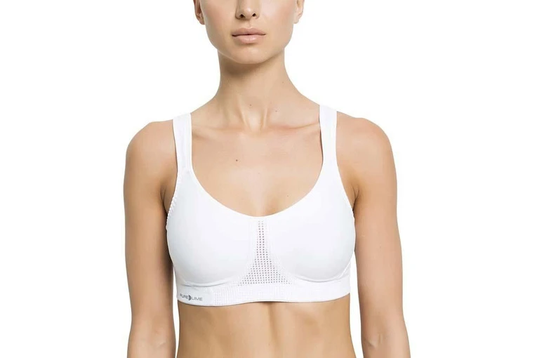 Pure Lime Compressie Sportbeha Wit Dames 4 Pure Lime Compressie Sportbeha Wit Dames - Afbeelding 2