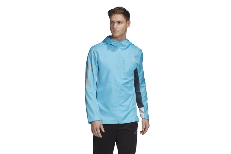 Adidas Own The Run Hooded Wind Jacket Turquoise Heren 3 Adidas Own The Run Hooded Wind Jacket Turquoise Heren
