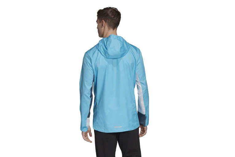 Adidas Own The Run Hooded Wind Jacket Turquoise Heren 4 Adidas Own The Run Hooded Wind Jacket Turquoise Heren - Afbeelding 2
