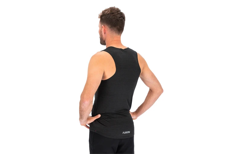 Fusion C3 Singlet Zwart Heren 4 Fusion C3 Singlet Zwart Heren - Afbeelding 2