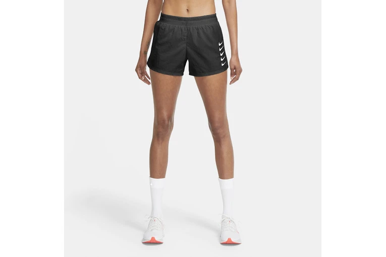 Nike Swoosh Run Shorts Zwart Dames 3 Nike Swoosh Run Shorts Zwart Dames