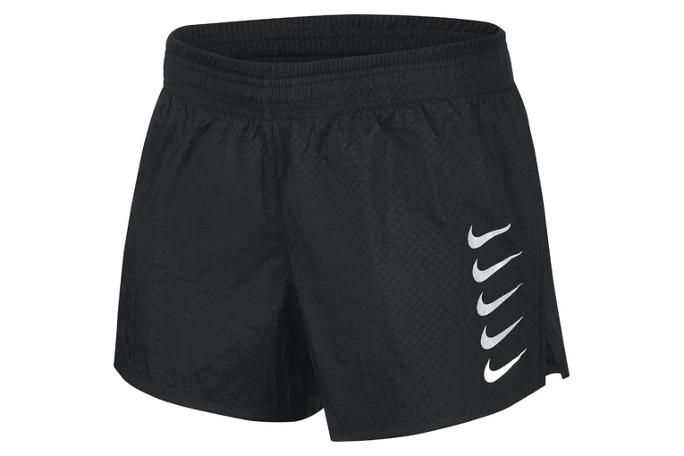 Nike Swoosh Run Shorts Zwart Dames 5 Nike Swoosh Run Shorts Zwart Dames - Afbeelding 3
