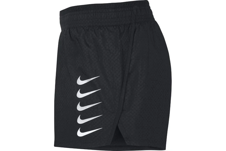 Nike Swoosh Run Shorts Zwart Dames 7 Nike Swoosh Run Shorts Zwart Dames - Afbeelding 5