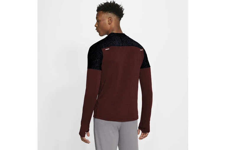 Nike Sphere Run Divison Top Zwart/mystic Red Heren 4 Nike Sphere Run Divison Top Zwart/mystic Red Heren - Afbeelding 2