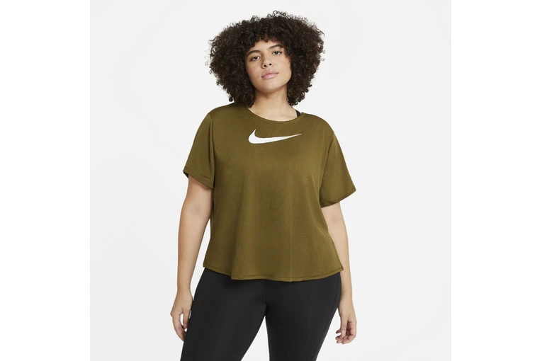 Nike Swoosh Run Short-Sleeve Running Top (Plus Size) Voor Dames 3 Nike Swoosh Run Short-Sleeve Running Top (Plus Size) Voor Dames