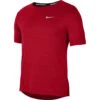 Nike Dry-fit Miler T-shirt Rood Heren -Hardloopapparatuur Winkel 37091558 0
