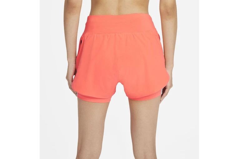 Nike Eclipse Loopshort Oranje Dames 4 Nike Eclipse Loopshort Oranje Dames - Afbeelding 2