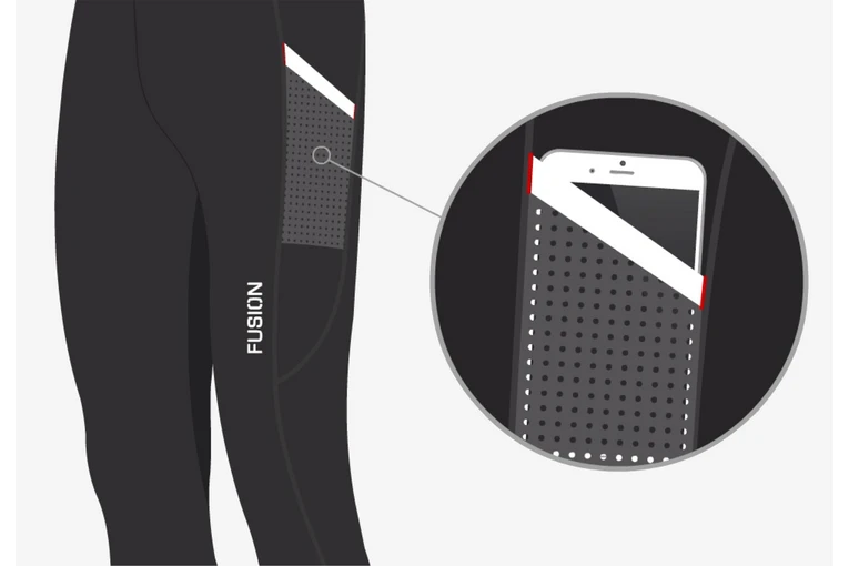 Fusion Hot Long Tight Zwart Dames 6 Fusion Hot Long Tight Zwart Dames - Afbeelding 4