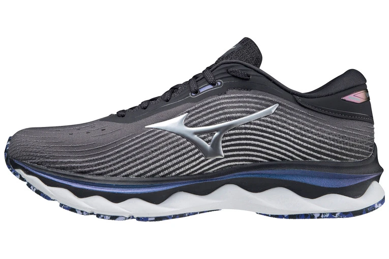Mizuno Wave Sky 5 Loopschoen Bpearl/silver/violetblue Heren 4 Mizuno Wave Sky 5 Loopschoen Bpearl/silver/violetblue Heren - Afbeelding 2
