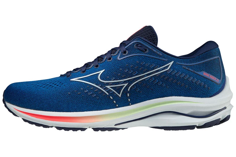 Mizuno Wave Rider 25 Loopschoen Blauw Heren 4 Mizuno Wave Rider 25 Loopschoen Blauw Heren - Afbeelding 2