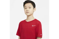 Nike Dri-fit Miler T-shirt Rood Kids -Hardloopapparatuur Winkel 37094509 3