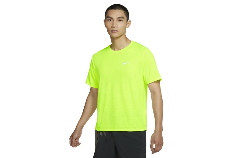 Nike Dri-Fit Miler Top Volt Heren 3 Nike Dri-Fit Miler Top Volt Heren