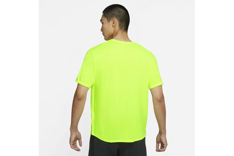 Nike Dri-Fit Miler Top Volt Heren 4 Nike Dri-Fit Miler Top Volt Heren - Afbeelding 2
