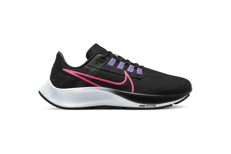 Nike Air Zoom Pegasus 38 Loopschoen Zwart/hyper Pink/lilac Dames 3 Nike Air Zoom Pegasus 38 Loopschoen Zwart/hyper Pink/lilac Dames