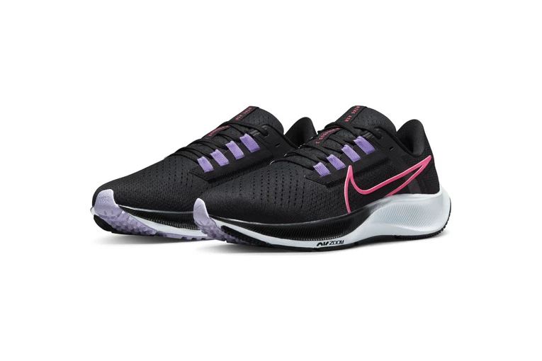 Nike Air Zoom Pegasus 38 Loopschoen Zwart/hyper Pink/lilac Dames 5 Nike Air Zoom Pegasus 38 Loopschoen Zwart/hyper Pink/lilac Dames - Afbeelding 3