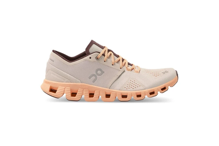 On Cloud X Loopschoen Silver/almond Dames 3 On Cloud X Loopschoen Silver/almond Dames