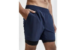 Craft ADV Essence 2-in-1 Stretch Short Blauw Heren -Hardloopapparatuur Winkel 37098733 4