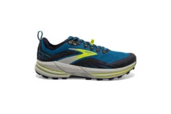 Hardloopapparatuur Winkel 32 Brooks Cascadia 16 Loopschoen Mykonos Blue/peacoat/lime Heren