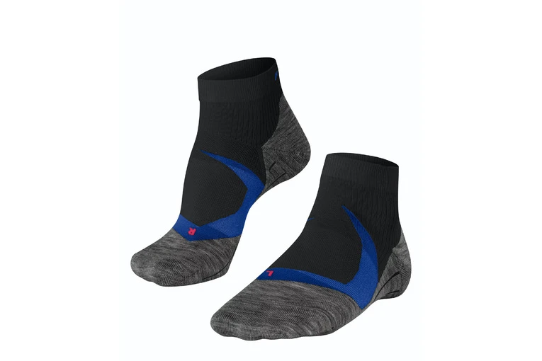 Falke RU4 Cool Short Loopkousen Zwart/blauw Heren 3 Falke RU4 Cool Short Loopkousen Zwart/blauw Heren