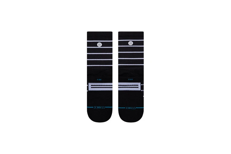 Stance Stride Stripe Crew Loopkousen Zwart Dames 5 Stance Stride Stripe Crew Loopkousen Zwart Dames - Afbeelding 3