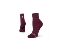 Stance Status Quarter Socks Maroon Dames