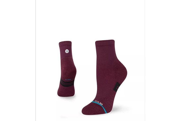 Stance Status Quarter Socks Maroon Dames 3 Stance Status Quarter Socks Maroon Dames