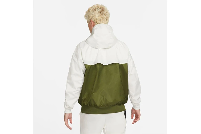 Nike Sportswear Windrunner Jack Groen/wit Heren 4 Nike Sportswear Windrunner Jack Groen/wit Heren - Afbeelding 2