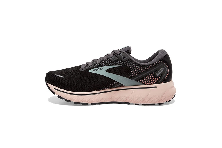 Brooks Ghost 14 Loopschoen Zwart/pearl/peach Dames 4 Brooks Ghost 14 Loopschoen Zwart/pearl/peach Dames - Afbeelding 2