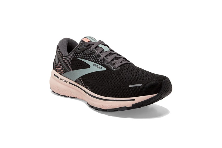 Brooks Ghost 14 Loopschoen Zwart/pearl/peach Dames 5 Brooks Ghost 14 Loopschoen Zwart/pearl/peach Dames - Afbeelding 3