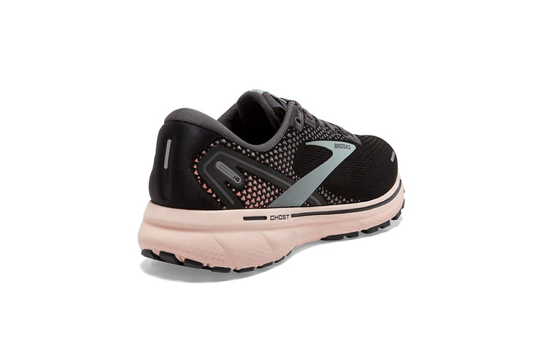 Brooks Ghost 14 Loopschoen Zwart/pearl/peach Dames 6 Brooks Ghost 14 Loopschoen Zwart/pearl/peach Dames - Afbeelding 4