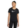 Nike Swoosh Run Tanktop Zwart/wit Dames