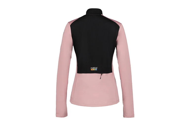 Rukka Half-zip Running Top Roze/zwart Dames 4 Rukka Half-zip Running Top Roze/zwart Dames - Afbeelding 2