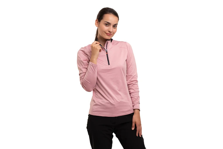 Rukka Half-zip Running Top Roze/zwart Dames 5 Rukka Half-zip Running Top Roze/zwart Dames - Afbeelding 3