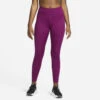 Nike Dri-FIT Swoosh Run 7/8-legging Paars Dames -Hardloopapparatuur Winkel 37104395 0