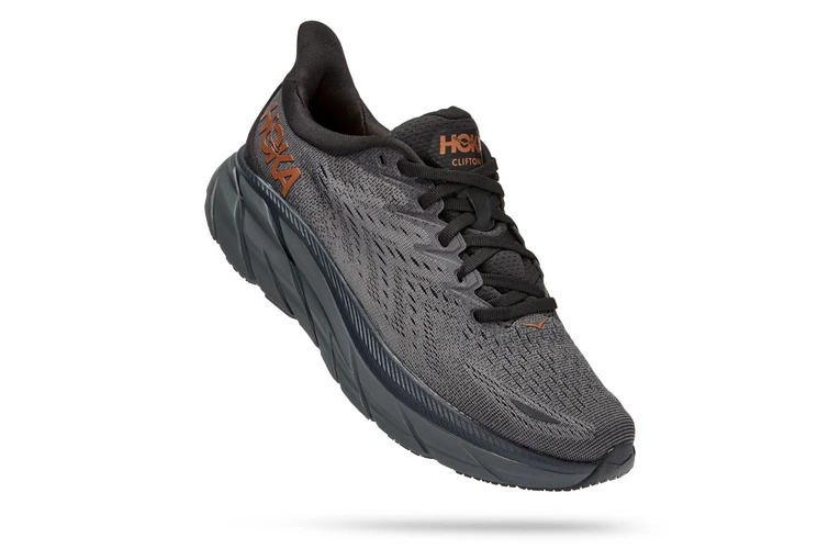 Hoka Clifton 8 Loopschoen Antraciet/koper Dames 4 Hoka Clifton 8 Loopschoen Antraciet/koper Dames - Afbeelding 2