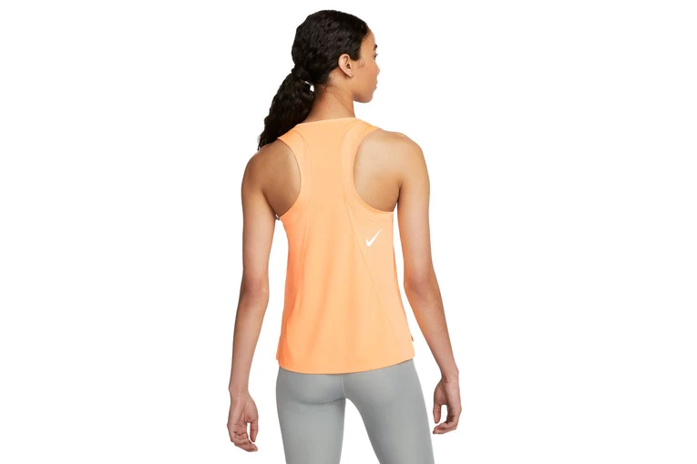 Nike Dri-FIT Race Tanktop Peach Cream Dames 4 Nike Dri-FIT Race Tanktop Peach Cream Dames - Afbeelding 2