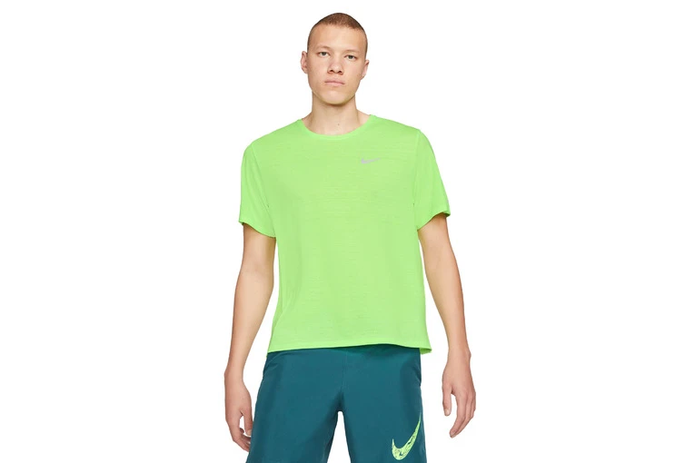 Nike Dri-FIT Miler Loopshirt Ghost Green/Reflective Silver Heren 4 Nike Dri-FIT Miler Loopshirt Ghost Green/Reflective Silver Heren - Afbeelding 2