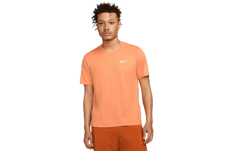 Nike Dri-FIT Miler Top Orange Trance Heren 3 Nike Dri-FIT Miler Top Orange Trance Heren