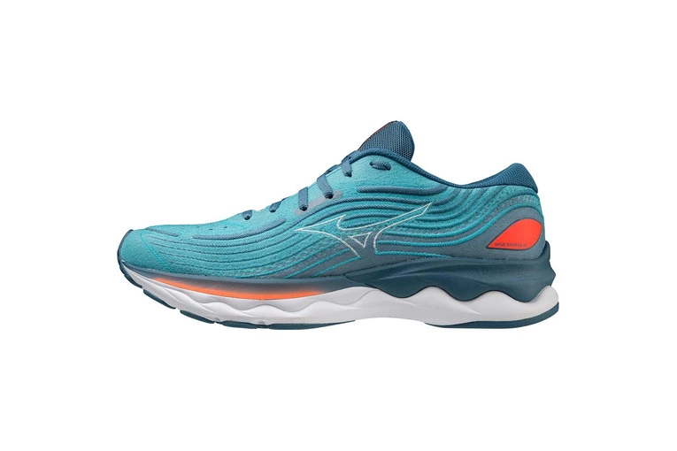 Mizuno WAVE SKYRISE 4 Loopschoenen Blue Ashes/Nimbus Cloud/Soleil Heren 4 Mizuno WAVE SKYRISE 4 Loopschoenen Blue Ashes/Nimbus Cloud/Soleil Heren - Afbeelding 2