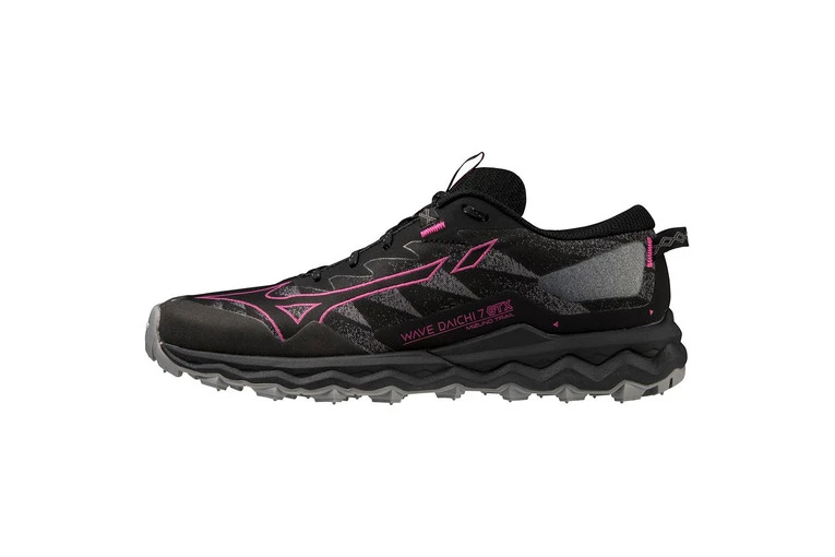 Mizuno Wave Daichi 7 GTX Trail Schoenen Black/Fuchsia Fedora/Quiet Shade Dames 4 Mizuno Wave Daichi 7 GTX Trail Schoenen Black/Fuchsia Fedora/Quiet Shade Dames - Afbeelding 2