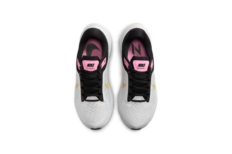 Nike Structure 24 Loopschoenen Wit/Zwart/Wheat Gold Dames 6 Nike Structure 24 Loopschoenen Wit/Zwart/Wheat Gold Dames - Afbeelding 4