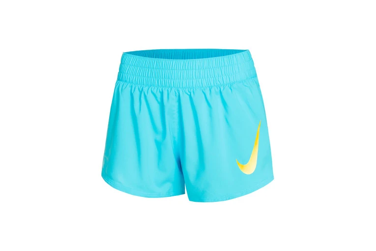 Nike Swoosh Hardloopshort Baltic Blue Dames 5 Nike Swoosh Hardloopshort Baltic Blue Dames - Afbeelding 3