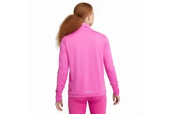 Nike Dri-FIT One Swoosh 1/4 Zip Loopshirt Active Fuchsia Dames -Hardloopapparatuur Winkel 37108056 2