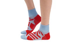 On Performance Mid Sock Heather/rood Heren -Hardloopapparatuur Winkel 37108139 3