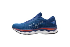 Mizuno Wave Sky 6 Loopschoenen TurkishSea/White/Tomato Heren -Hardloopapparatuur Winkel 37108318 2