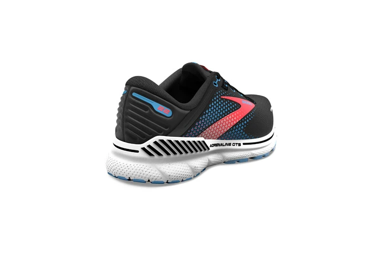 Brooks Adrenaline GTS 22 Loopschoenen Black/Lake Blue/Coral Dames 6 Brooks Adrenaline GTS 22 Loopschoenen Black/Lake Blue/Coral Dames - Afbeelding 4