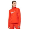 Nike Dri-FIT One Swoosh 1/4 Zip Loopshirt Rood Dames 2 Nike Dri-FIT One Swoosh 1/4 Zip Loopshirt Rood Dames -Hardloopapparatuur Winkel 37110948 0