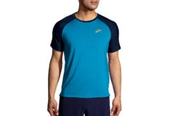 Brooks Atmosphere T-shirt Blauw Heren