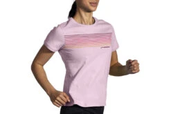 Brooks Distance Short Sleeve 2.0 Loopshirt Quartz/Gradient Stripe Dames 9 Brooks Distance Short Sleeve 2.0 Loopshirt Quartz/Gradient Stripe Dames -Hardloopapparatuur Winkel 37112568 4